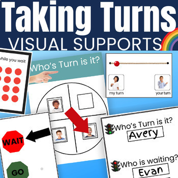 Preview of Taking Turns Autism Visual Supports to Teach Turn Taking