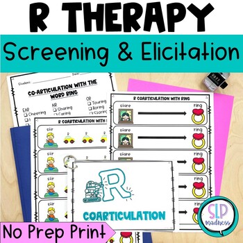 Preview of Teaching R Sound with Coarticulation l  Speech Therapy Vocalic R Worksheets