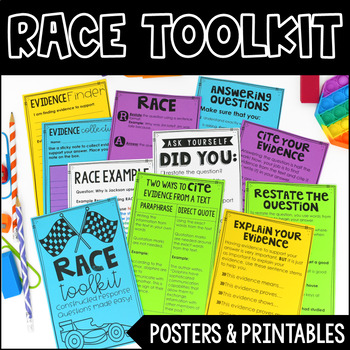 Preview of Free RACE Constructed Response Strategy Toolkit with Digital Version