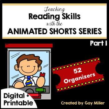 Teaching Reading and Writing Skills with Animated Shorts Pt 1 Digital+Printable