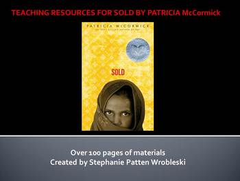 Preview of Teaching Resources for Sold by Patricia McCormick