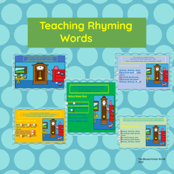 Preview of Teaching Rhyming Words Using A Nursery Rhyme