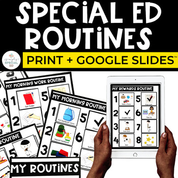 Preview of Special Ed Routines + Google Slides™ | Special Education