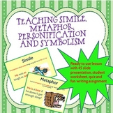 Teaching Simile, Metaphor, Personification & Symbolism