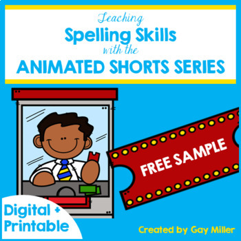 Preview of Teaching Spelling with Animated Shorts Homophone Lessons