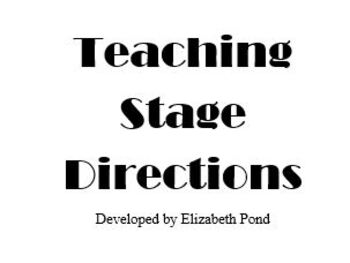 Preview of Teaching Stage Directions