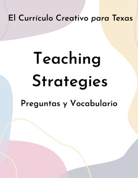 Preview of Teaching Strategies Creative Curriculum Preguntas del Día y Vocabulario