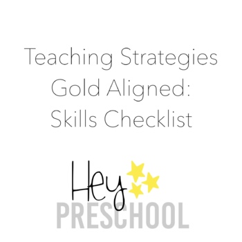 Preview of Teaching Strategies Gold Aligned: Skills Checklist