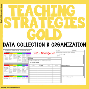 Preview of Teaching Strategies Gold Assessments Birth - Kindergarten