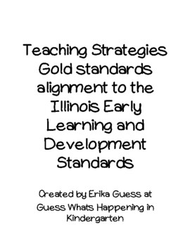 Preview of Teaching Strategies Gold alignment to the IELDS