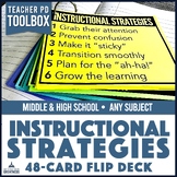 Teaching Strategies Instructional Strategies | 48-Card Fli