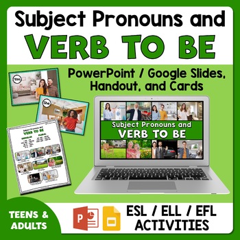 Preview of Teaching Subject Pronouns and Verb To Be to ESL Students | Teens and Adults