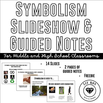 Preview of Teaching Symbolism Slideshow/Gallery Walk and Guided Fill-In Notes Freebie