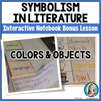 Preview of Teaching Symbolism in Literature With Objects & Colors - Charts w/Answer Keys
