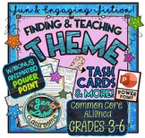 Finding & Teaching THEME: Task Cards & More w/ Bonus POWER POINT