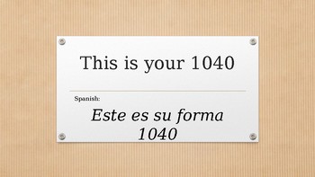 Preview of Teaching Taxes - Tax Words Translated to Spanish