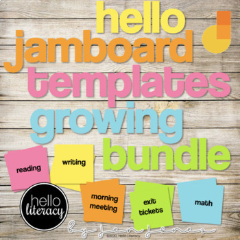 Preview of Teaching Templates Growing Bundle compatible with Google Jamboard™