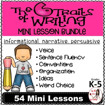 Preview of Six Traits of Writing Mini Lesson BUNDLE: Narrative, Informative, Persuasive