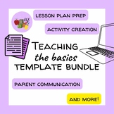 Teaching "The Basics" Template BUNDLE