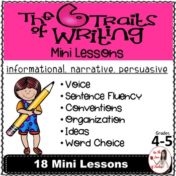 Preview of Six Traits of Writing Mini Lessons: Narrative, Informational & Persuasive Gr 4-5