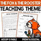 Teaching Theme Fables The Fox & the Rooster | Aesop's Fable