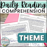 Theme Worksheets Activities & Reading Passages for Identif