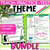 Teaching Theme Slideshow, Notes, Practice, Test Bundle