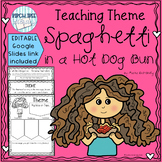 Teaching Theme Spaghetti in a Hot Dog Bun with EDITABLE Go