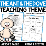 Teaching Theme The Ant & the Dove | Aesop's Fables