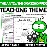 Teaching Theme The Ants & the Grasshopper | Aesop's Fables