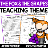 Teaching Theme The Fox and the Grapes | Aesop's Fable