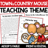 Teaching Theme Town Mouse & Country Mouse | Aesop's Fable