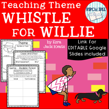 Preview of Teaching Theme Whistle for Willie (Distance Learning EDITABLE Google Slides)