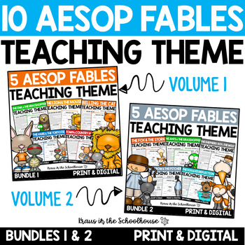 Preview of Teaching Theme with Aesop's Fables Bundle -  Volume One & Volume Two