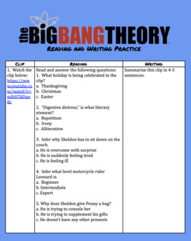 Preview of Teaching Through TV: the Big Bang Theory