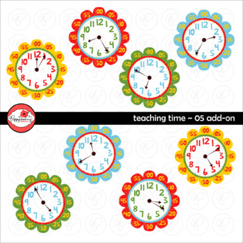 Preview of Teaching Time 05 ADD-ON Clipart by Poppydreamz