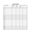 Teaching Time Management- Executive Functioning Worksheet 