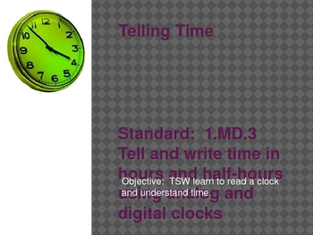 Preview of Teaching Time Powerpoint