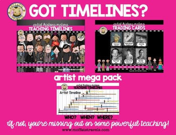 Preview of Teaching Timelines: Artist MEGA Pack
