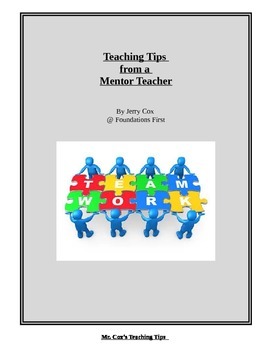 Preview of Classroom Management - Teaching Tips for New Teachers from a Mentor Teacher!