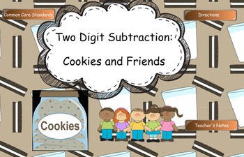 Preview of Teaching Two Digit Subtraction to kids: Meets Common Core Standards