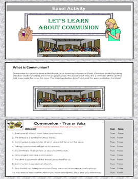Teaching about Communion - Resource Packet by Anna Navarre | TPT