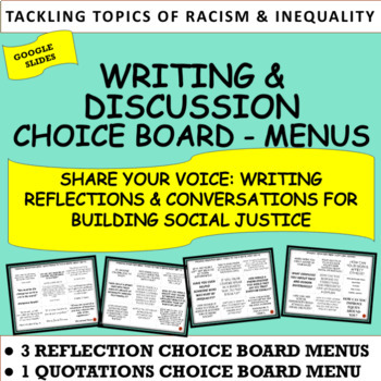 Preview of Teaching for Change | Tolerance Racism Social Justice & Acceptance Activity