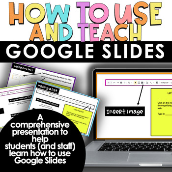Preview of Teaching students HOW TO use Google Slides an Interactive Presentation Tutorial