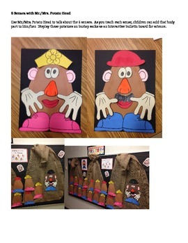 Preview of Teaching the 5 Senses with Mr. and Mrs. Potato Head