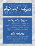Teaching the AP Lang Rhetorical Analysis Essay