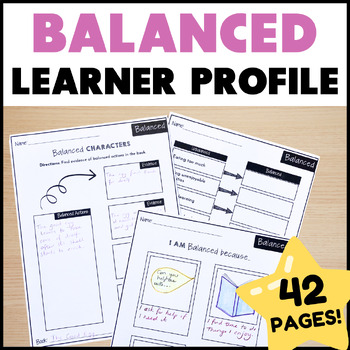 Preview of Balanced Learner Profile Picture Books Activities - IB Learner Profile - PYP