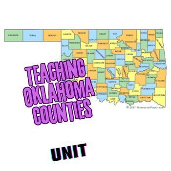 Preview of Teaching the Counties of Oklahoma UNIT