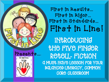 Preview of Teaching the Fiction Five Finger Retell- In Your Balanced Literacy Classroom