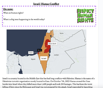 Preview of Teaching the Israel / Hamas War (ENGLISH + SPANISH)